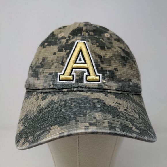 The Game Men's Digital Camo Slideback Hat Green OSFM Embroidered A Logo - Picture 2 of 11